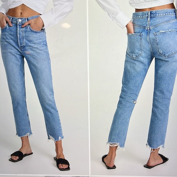 Agolde Riley High Rise Crop Jean - Picture 10 of 10